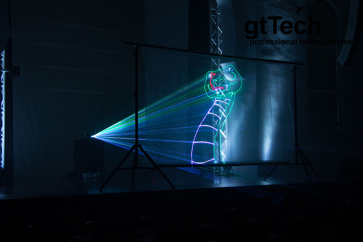 Laserscrim hellgrau transparenter Bühnenstoff