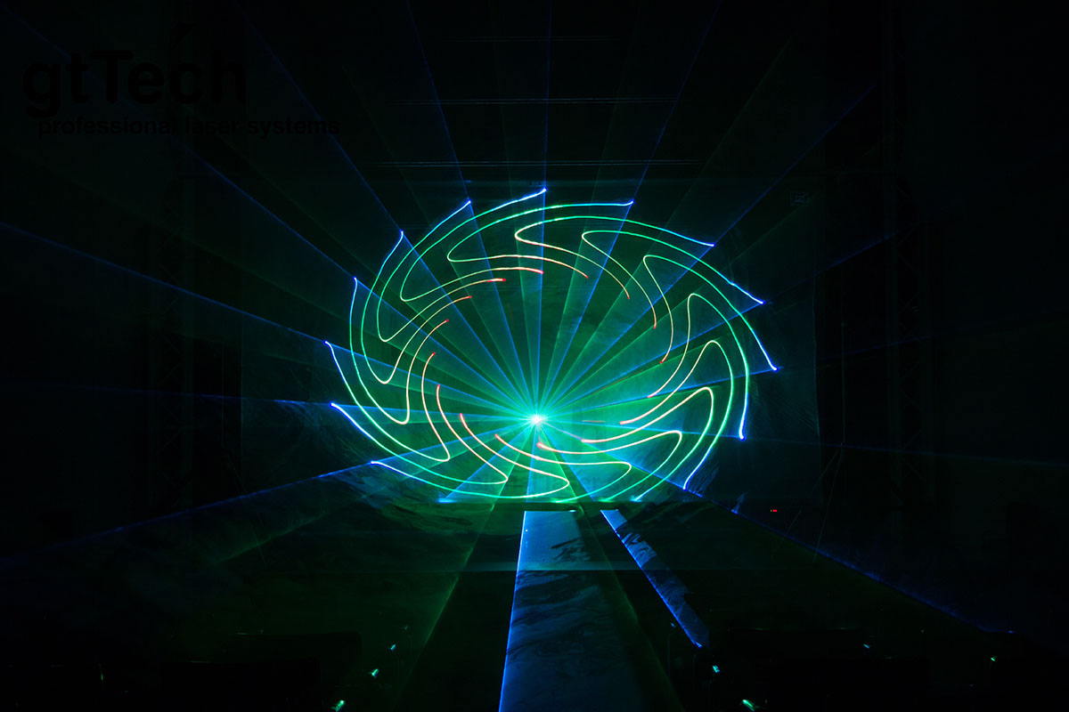 Laserscrim hellgrau transparenter Bühnenstoff