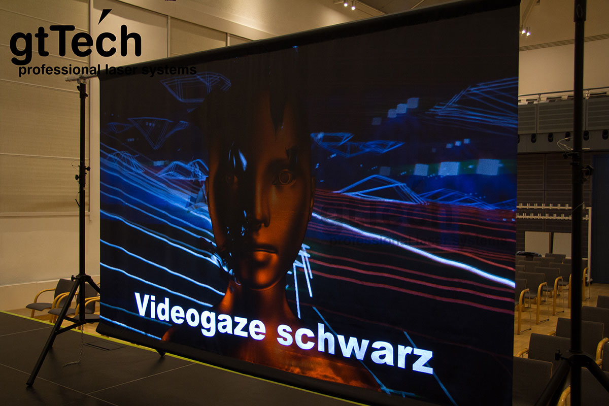 Videogaze schwarz blickdicht